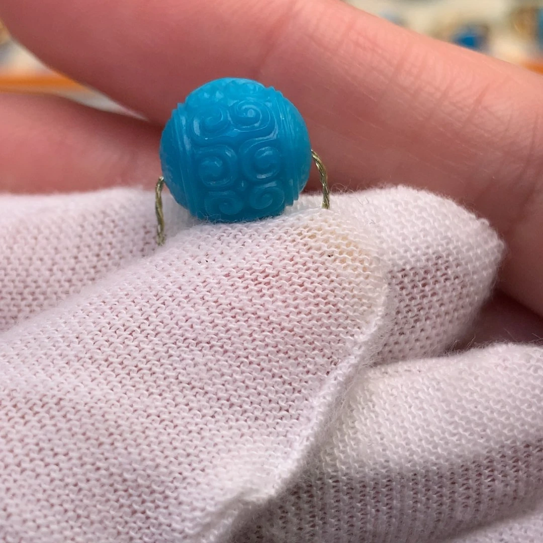 未镶嵌绿松石珠宝半成品