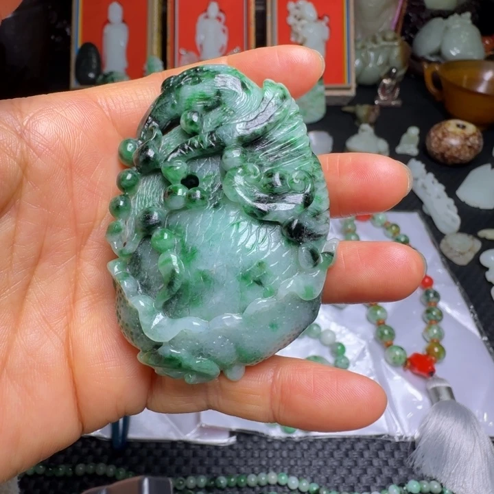 *****翡翠未镶嵌颈饰翡翠把玩件时尚百搭