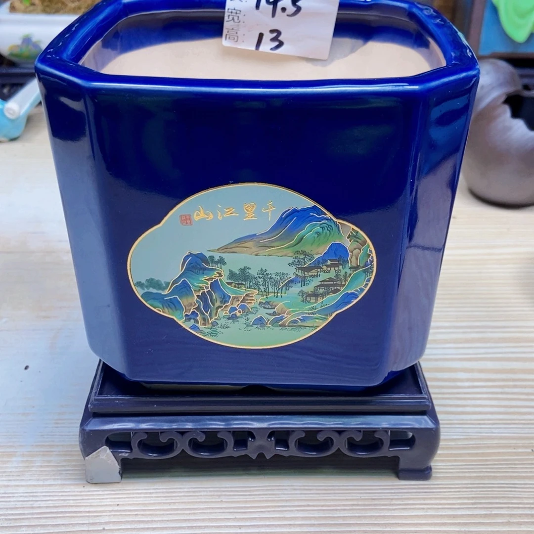 瓷片陶瓷花盆陶瓷艺术