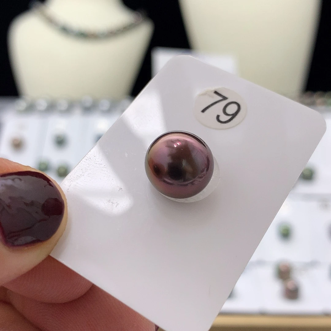 未镶嵌裸珠定制海水珍珠火龙果红11.6mm