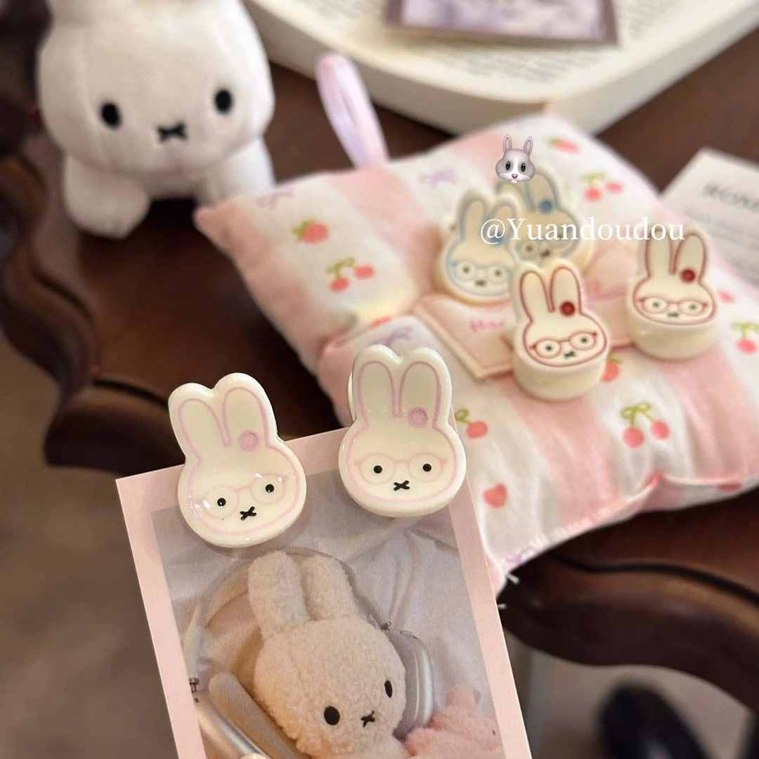 可爱米菲miffy兔子发夹卡通甜美少女心抓夹日系刘海夹侧边夹发饰