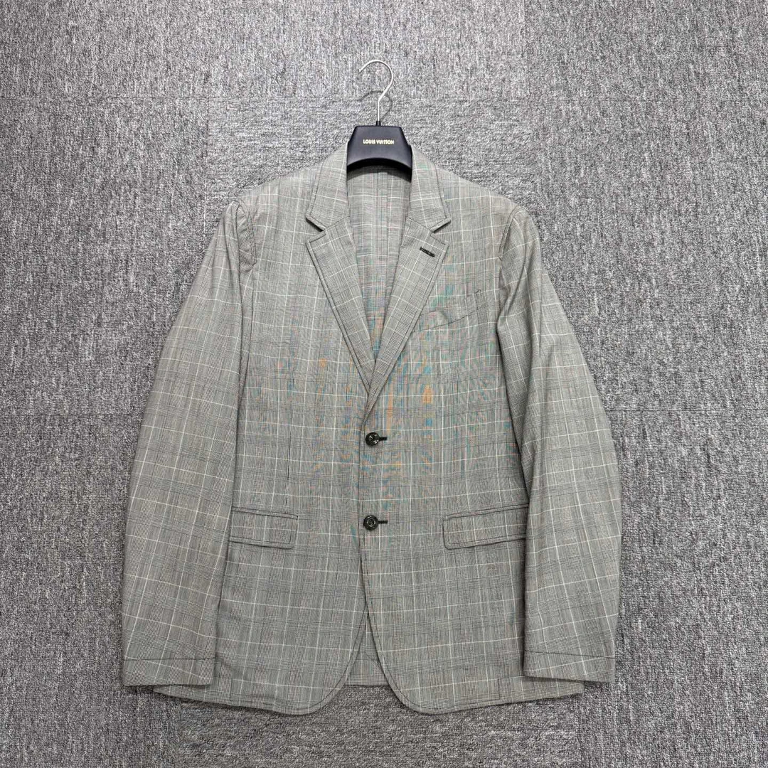 99新 Alexander McQueen/亚历山大·麦昆 格纹西装/50码/14823