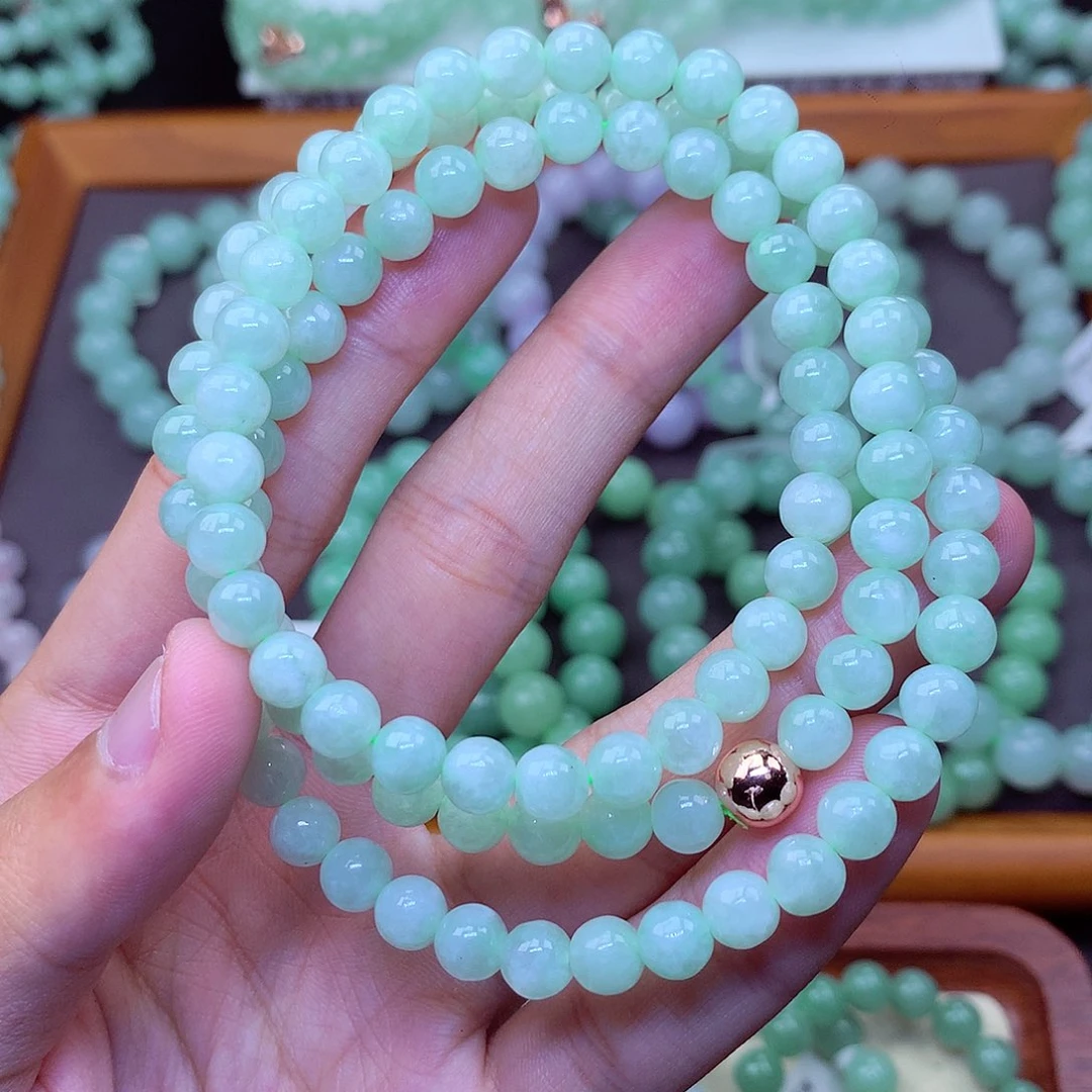 翡翠未镶嵌毛衣链