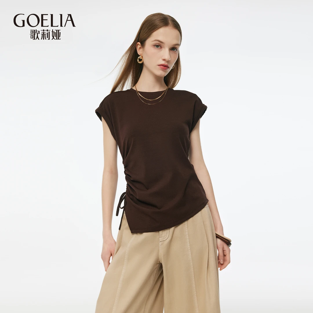 歌莉娅夏季抽绳针织衫1E5C0B060