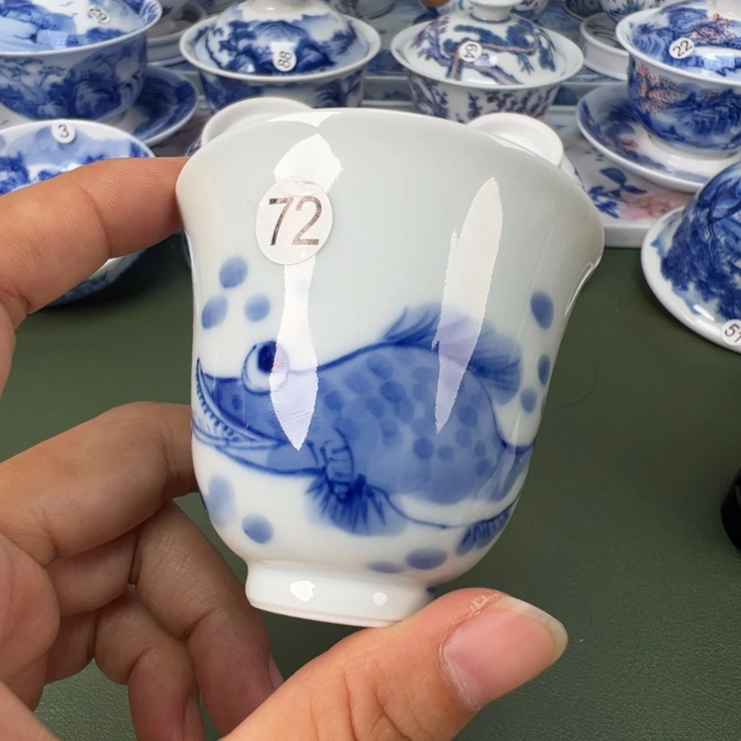 景德镇纯手工纯手绘茶具木木72