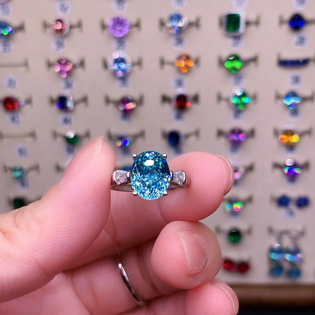 金绿宝石戒指银S925镶嵌