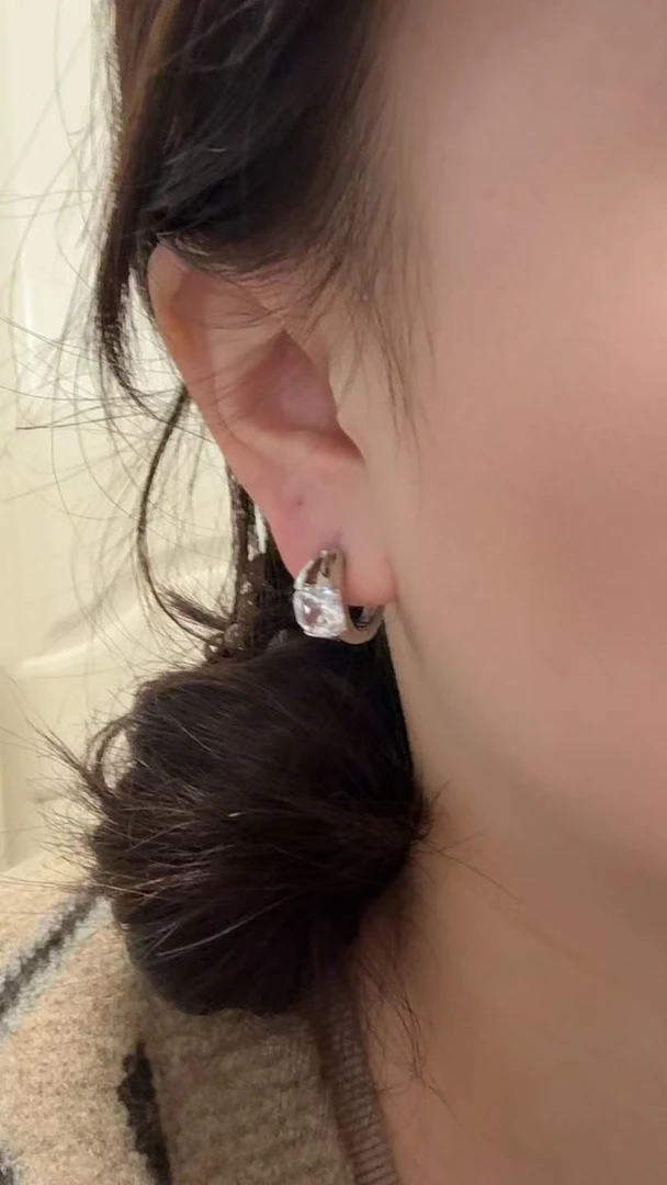 铁合金耳饰 何设计感耳环（004）