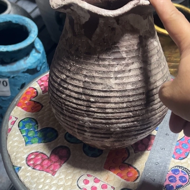 粗陶盆默认打孔高18口12