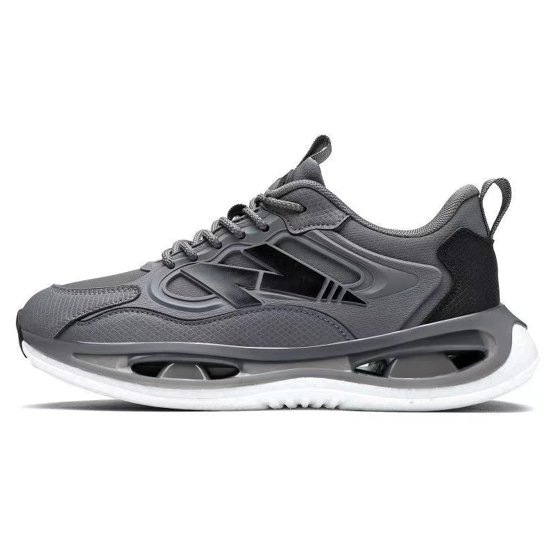 秋冬皮面运动舒适休闲跑鞋男女同款鞋B0008【小猪1】