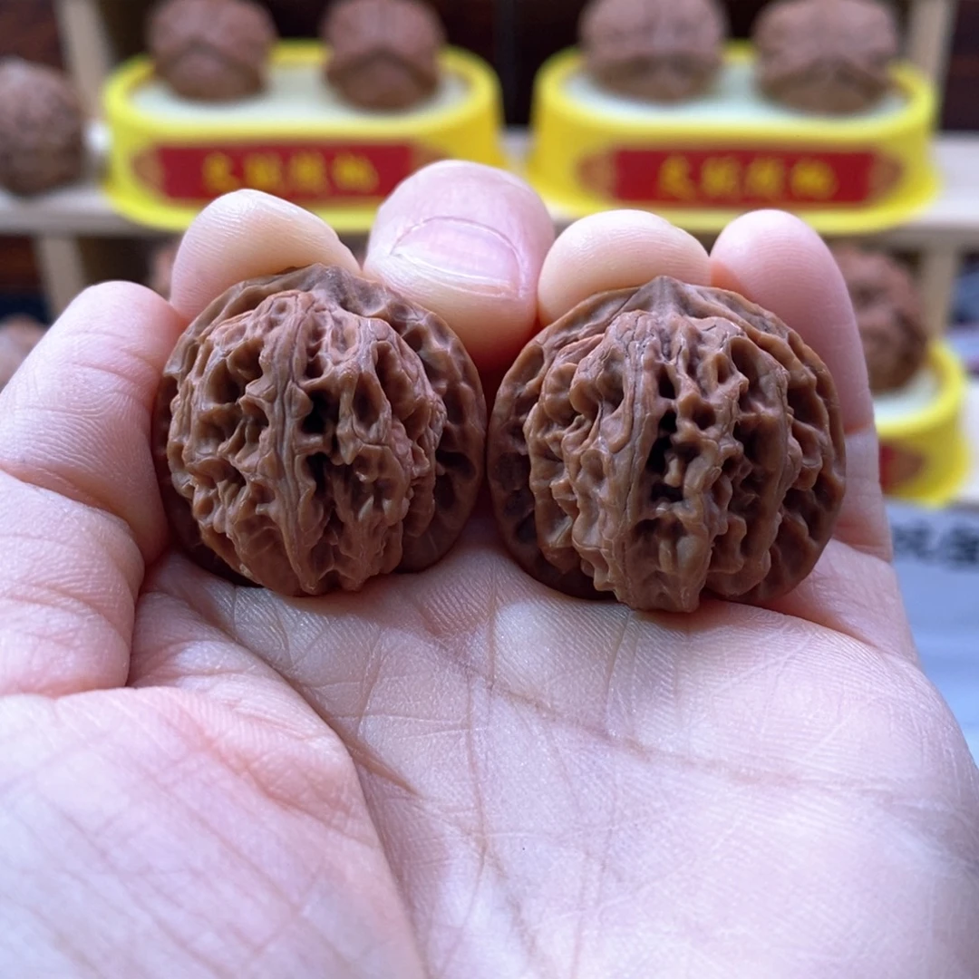 火***张文玩核桃吊坠38苹果园全品