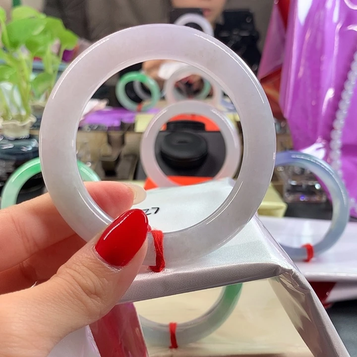 翡翠未镶嵌手镯55.7圈口