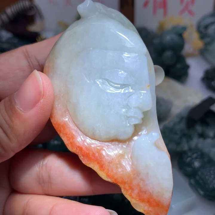 翡翠颈饰未镶嵌保真天然A货翡翠