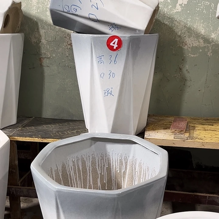 陶瓷花盆一套三清货