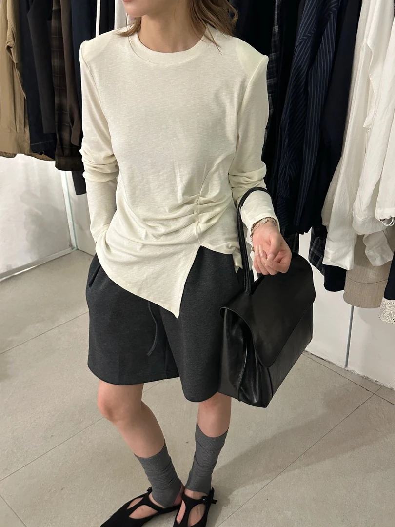663279 UU 女2025春秋款洋气百搭上衣