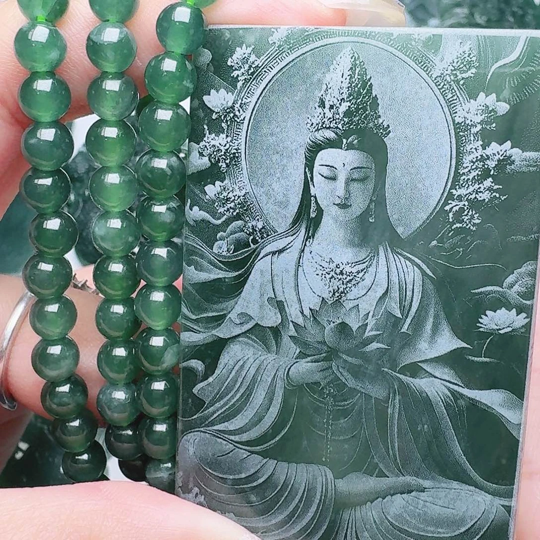 翡翠未镶嵌颈饰111