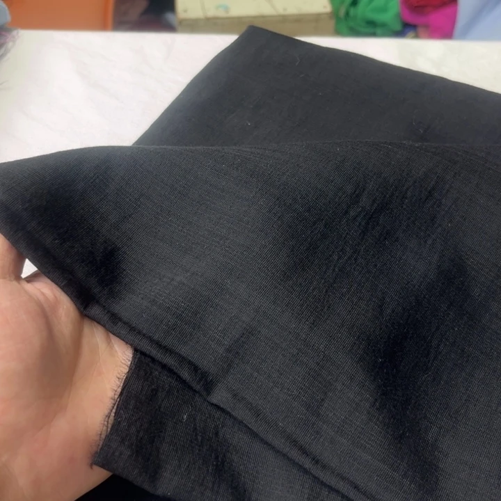 棉混纺黑色麻棉2米