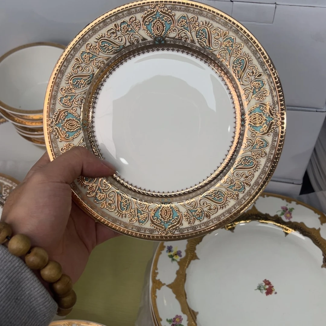 【闪购商品】瓷片7.5寸平盘两个尾单孤品