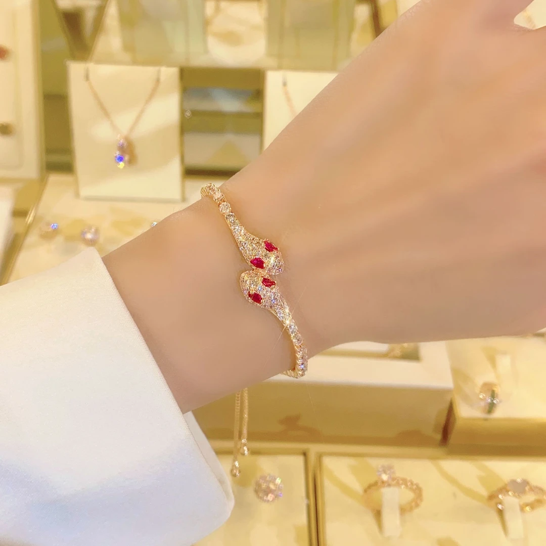 铜合金合成锆石手链 时尚蛇手链FS1145百搭气质轻奢精致