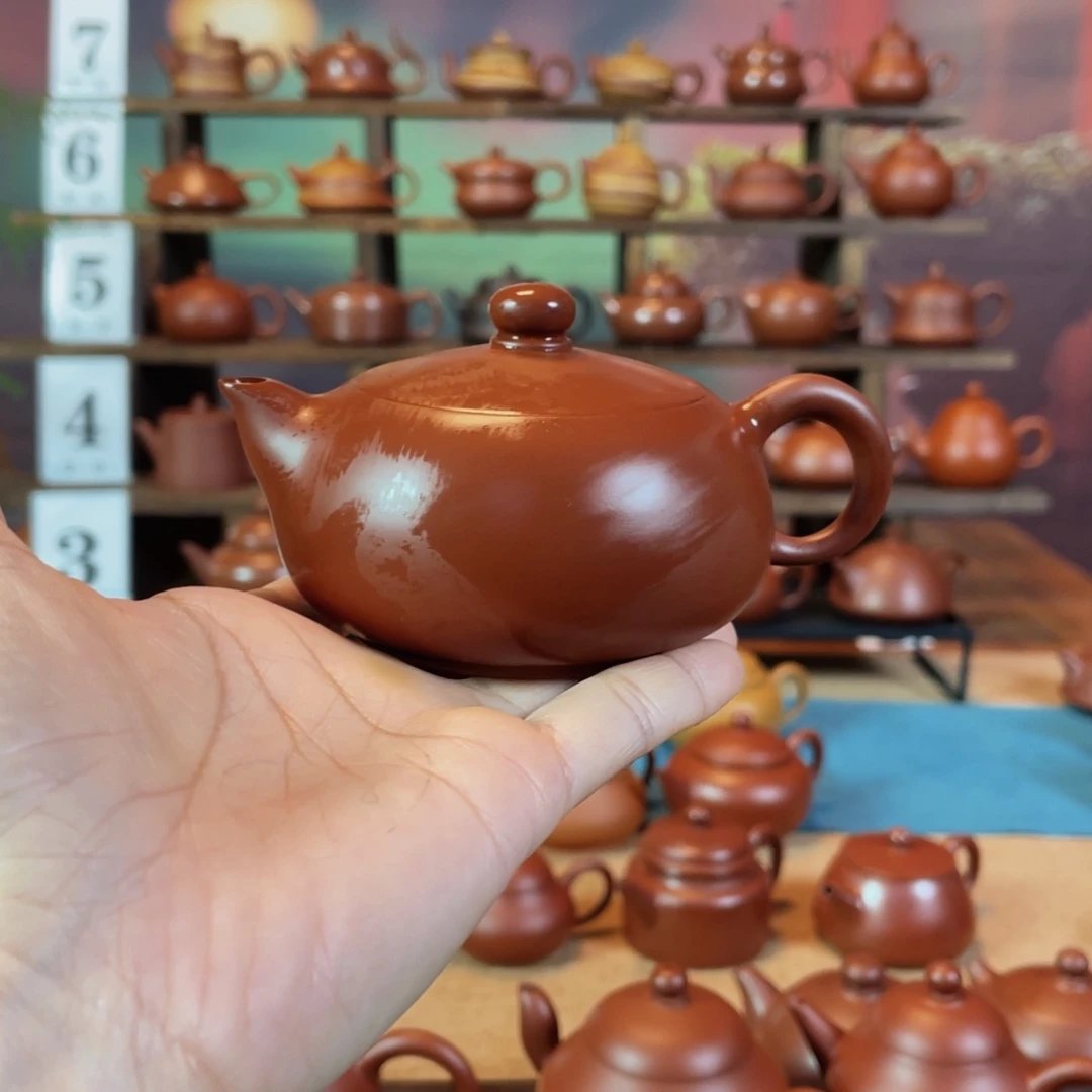 茶壶紫砂华潮州手工手拉朱泥凤雏壶