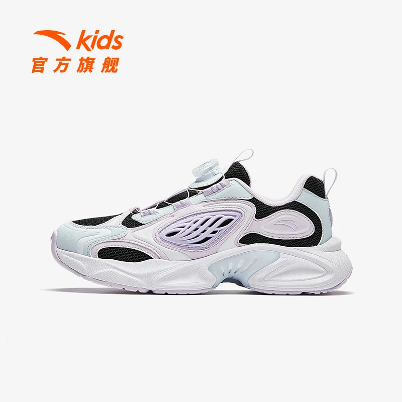 安踏儿童女大童休闲鞋2025春夏季欧若动感风防滑耐磨透气运动鞋DZ