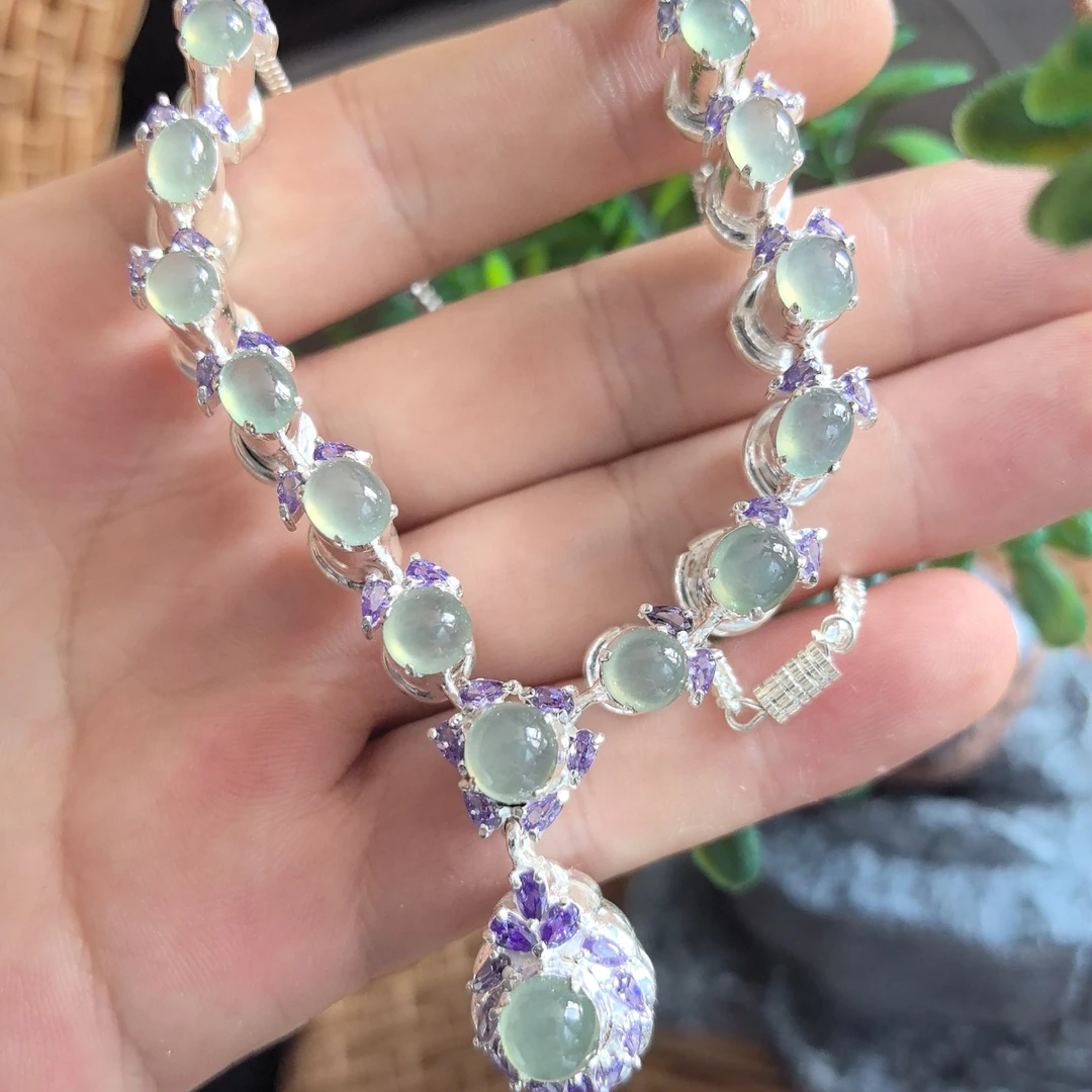 天然缅甸翡翠a货蛋面41