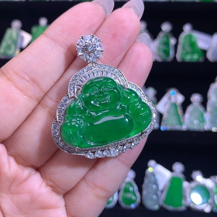 【闪购商品】颈饰银S925镶嵌翡翠