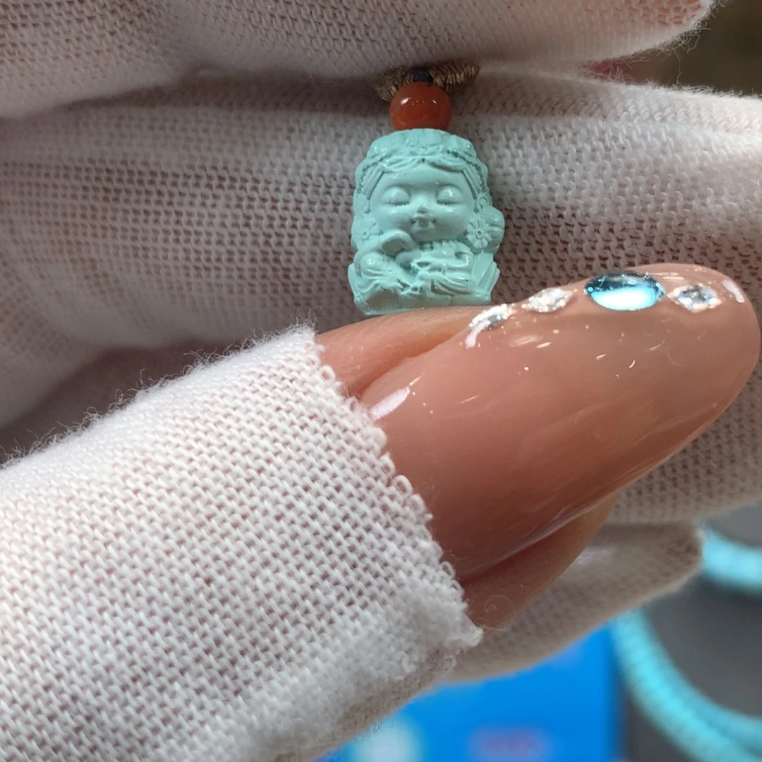 绿松石未镶嵌挂件