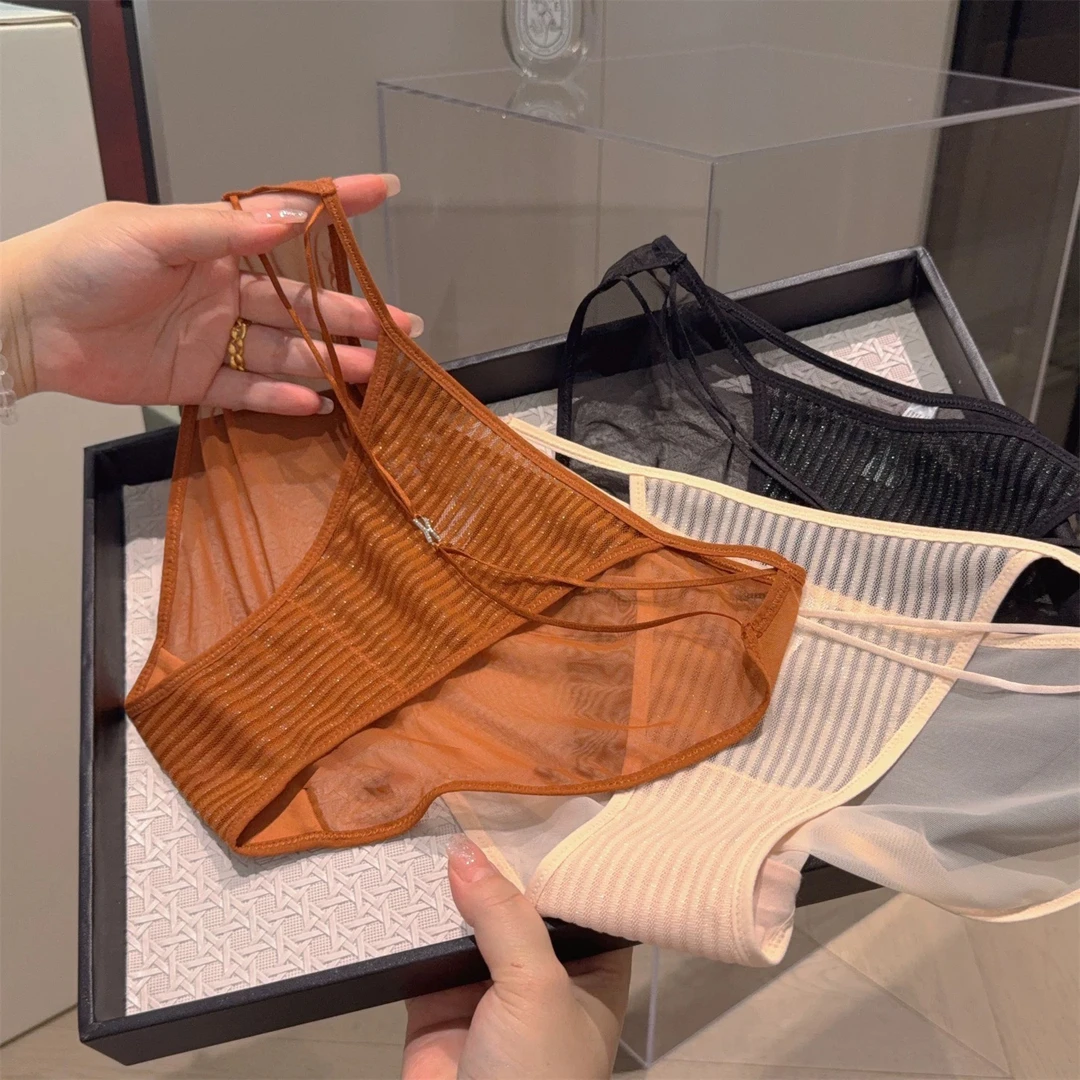 性感蕾丝内裤纯欲高开叉内裤女生低腰女三角裤