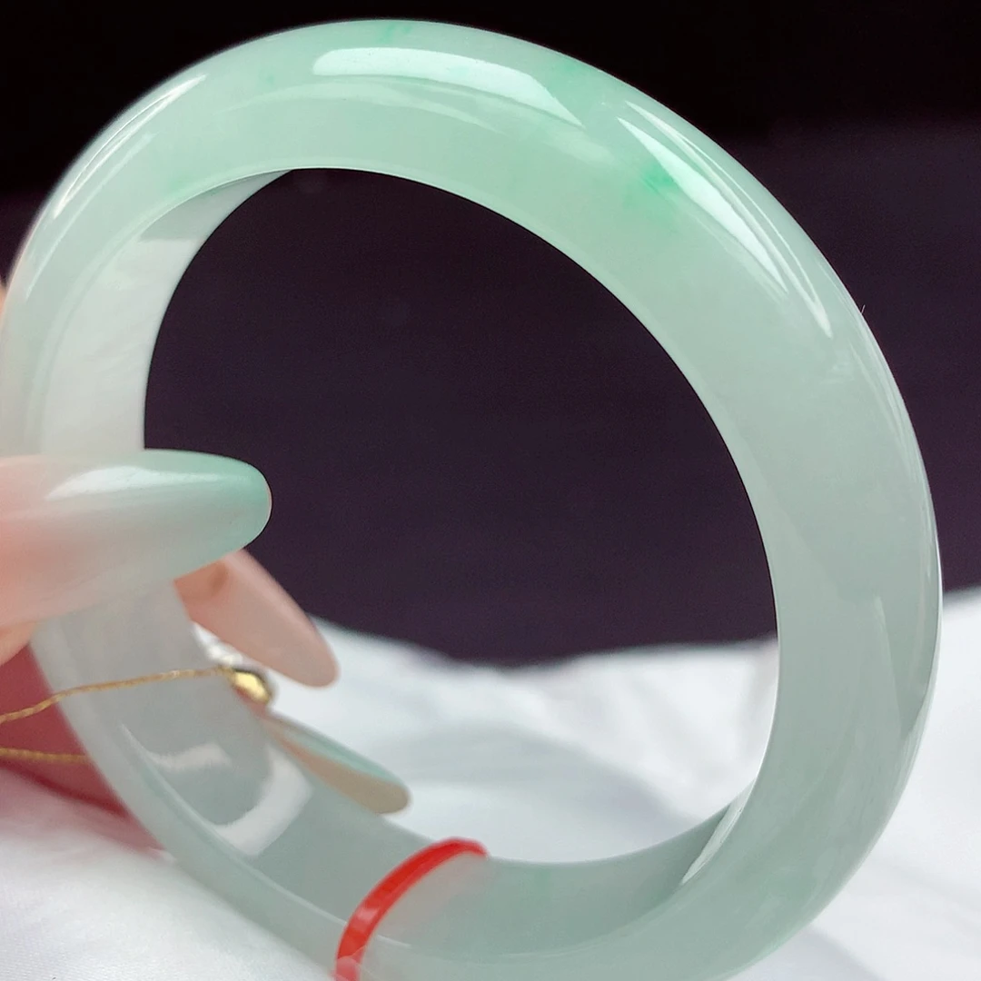 翡翠未镶嵌手镯54圈885