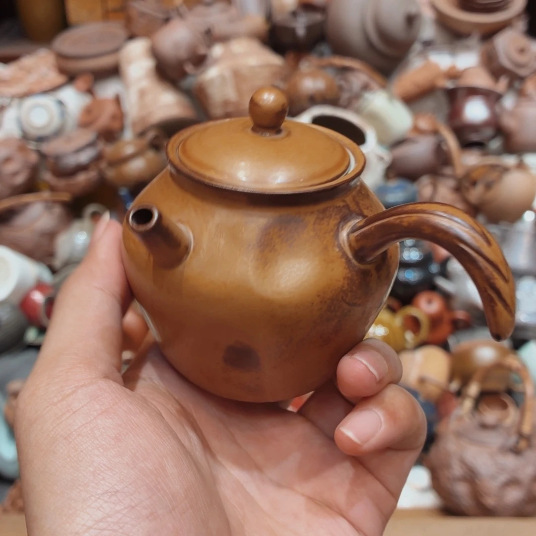 柴烧老岩泥高温茶器皿