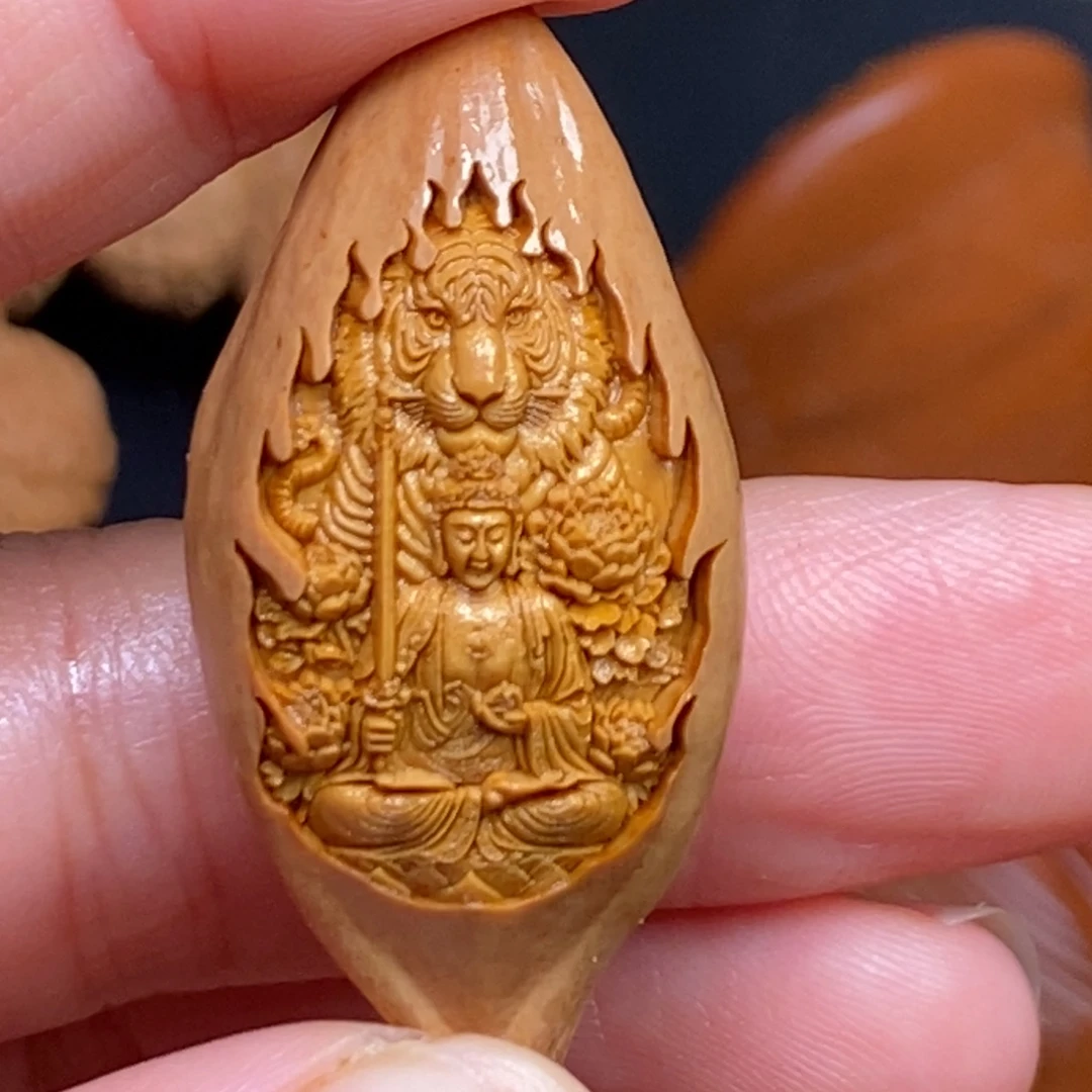 菩提籽类橄榄核雕刻手串橄榄核雕刻