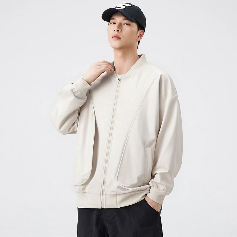 棒球服外套男士春秋季2025新款潮宽松休闲飞行员夹克春装工装上衣
