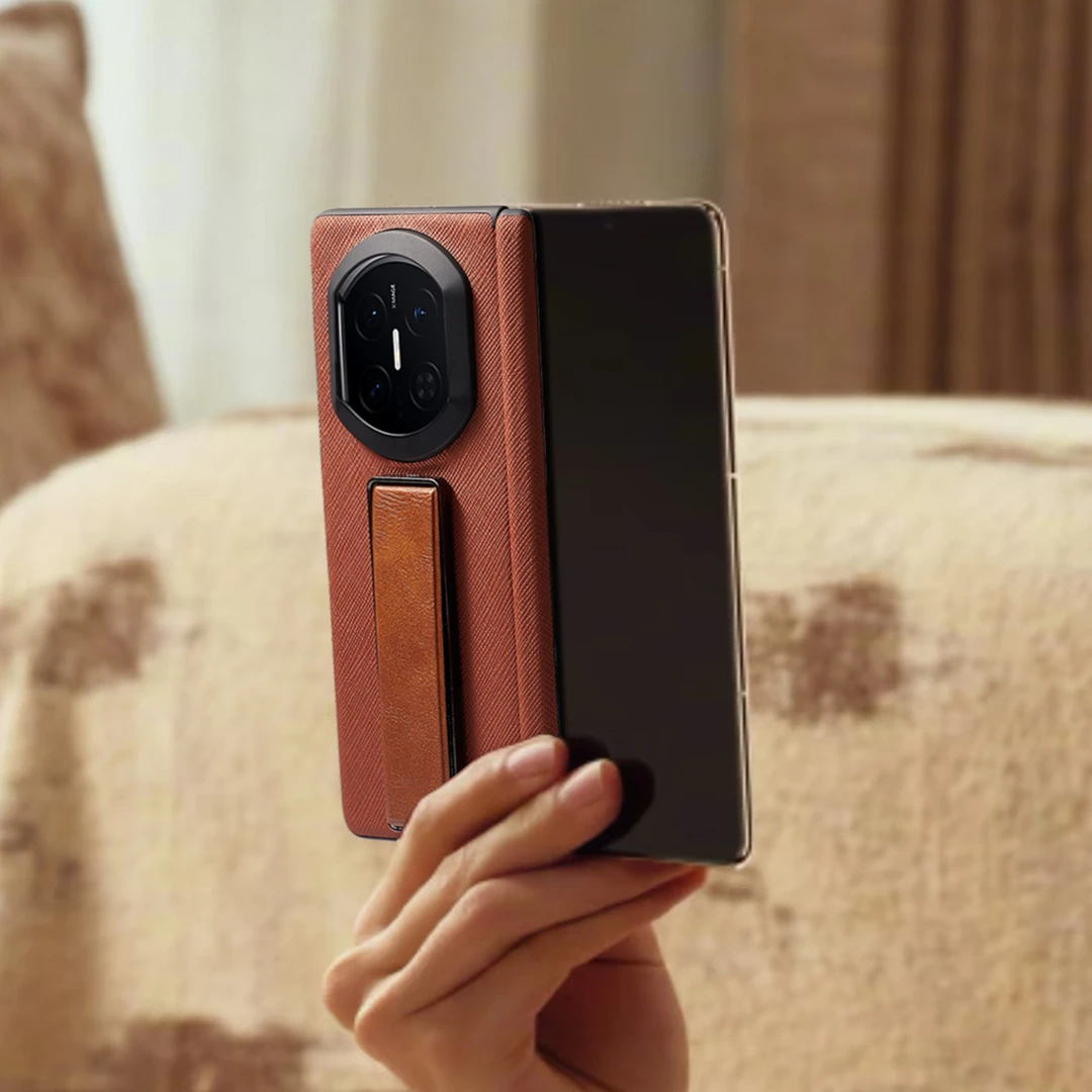 适用于华为MateX7手机壳新款X7典藏版磁吸铰链全包腕带支架保护壳