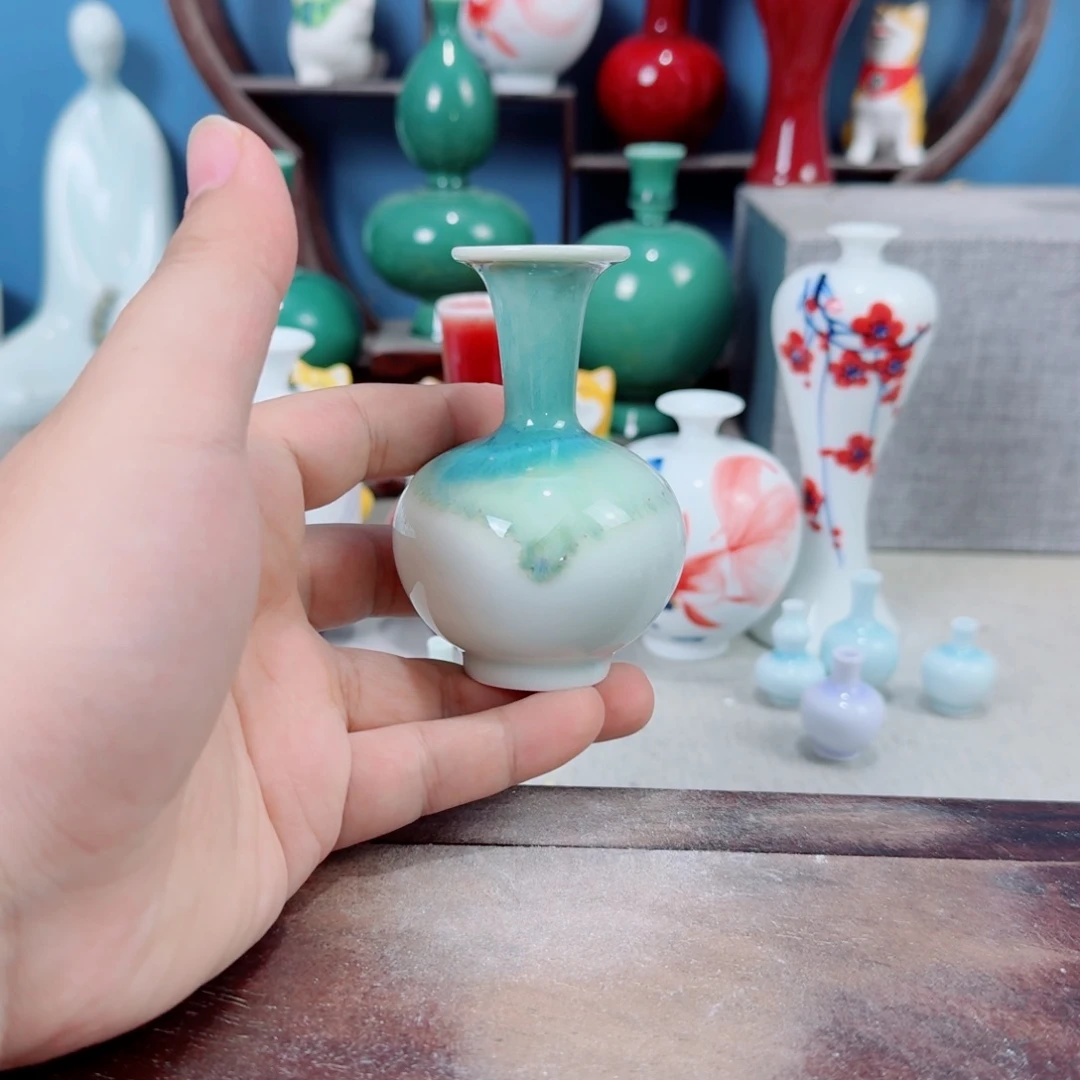 陶瓷手工小花器摆件