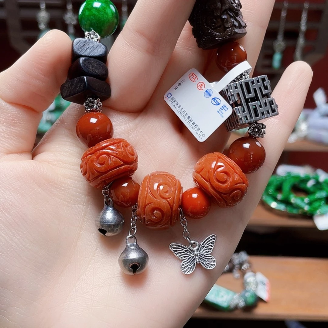 两***贝未镶嵌手链翡翠饰品