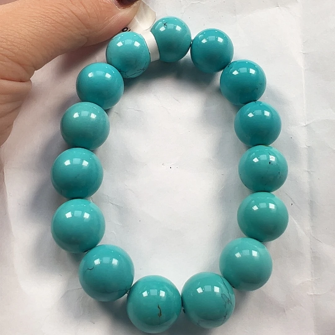 未镶嵌绿松石手串卡14➕