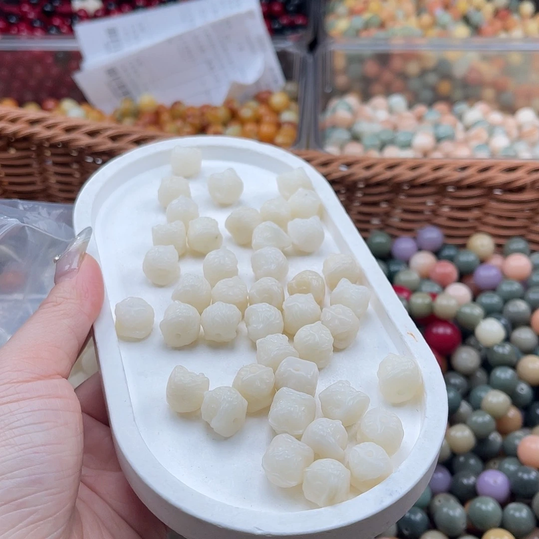 白玉菩提吊坠a12mm/5+5颗