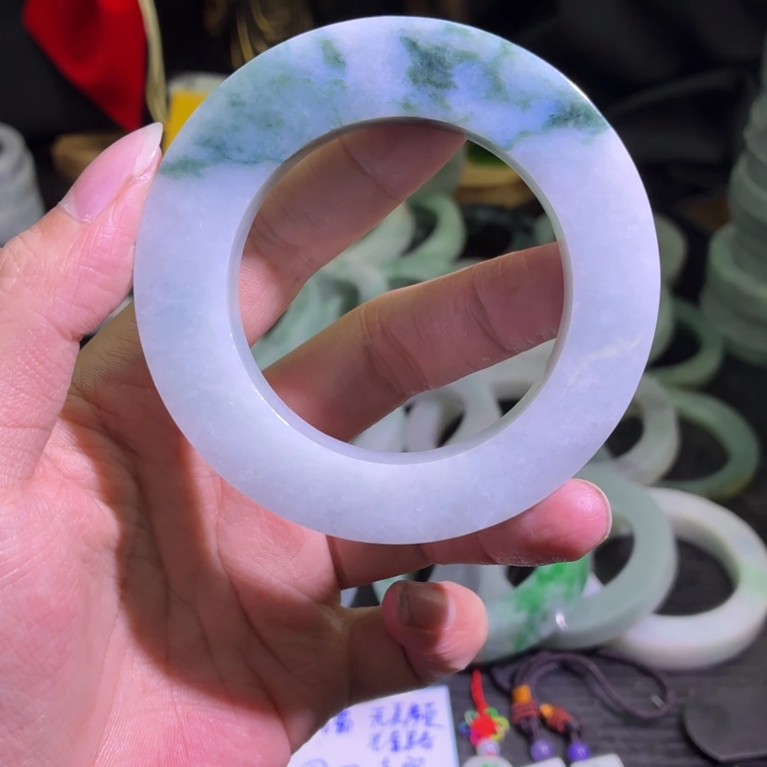 定制翡翠未镶嵌天然翡翠A货毛胚手镯定制