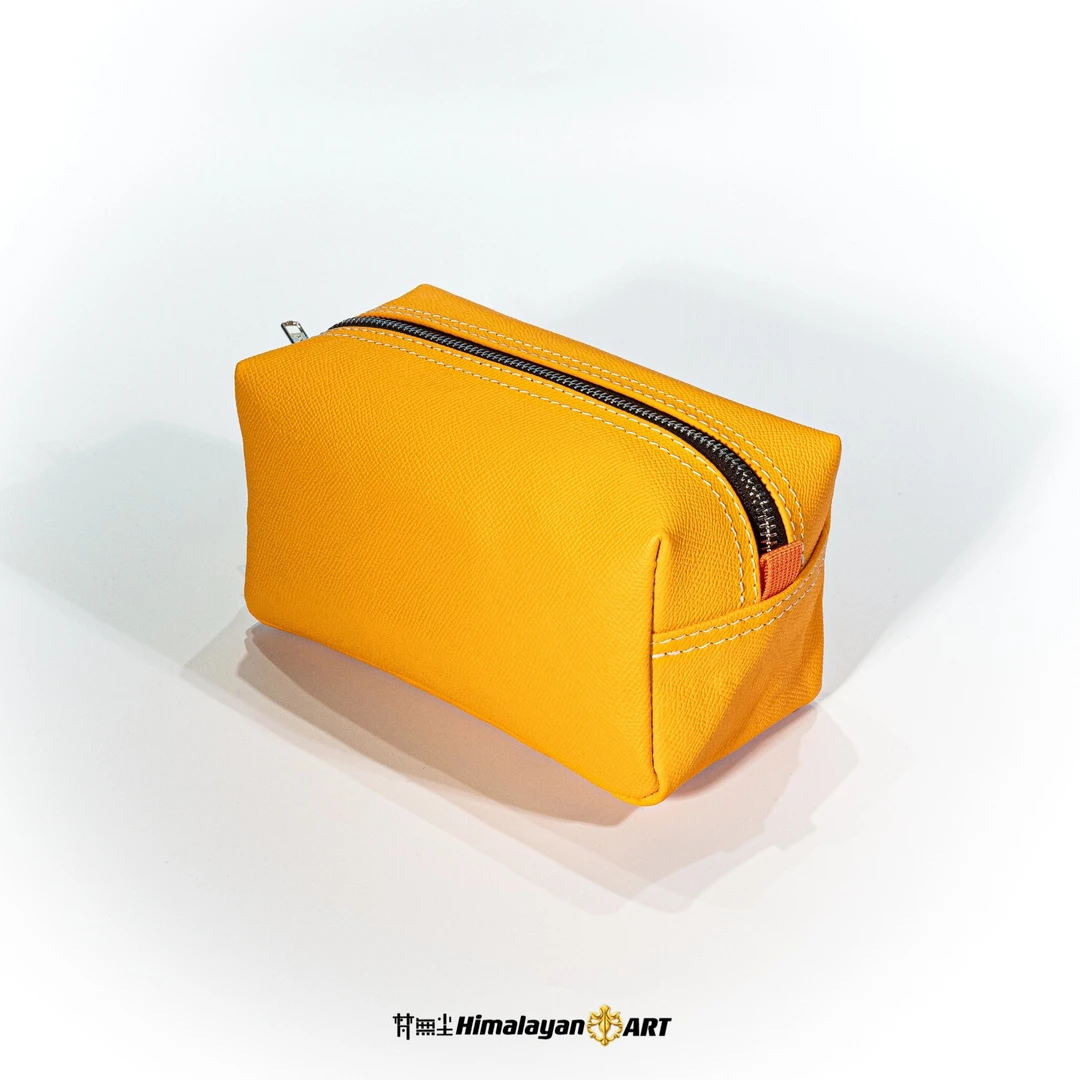 志严选 头层牛皮文玩包  复古潮流  随身便携 大容量 手拿包 真皮