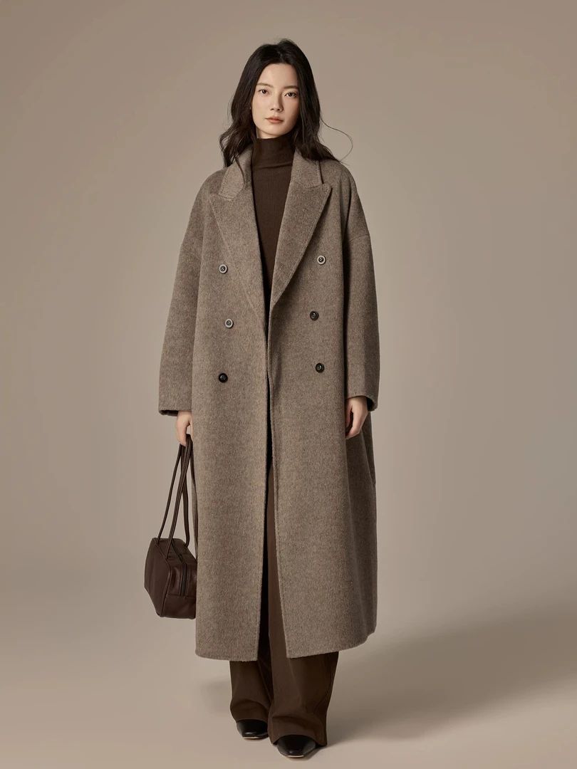 【高奢定制】森比垚 绵羊毛大衣外套