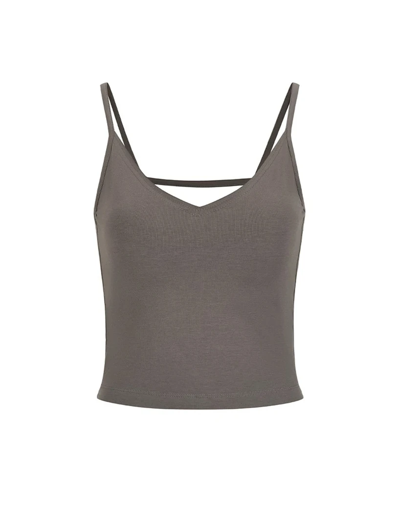 ANNAMOOER简约休闲纯色吊带背心上衣女款25春夏新品