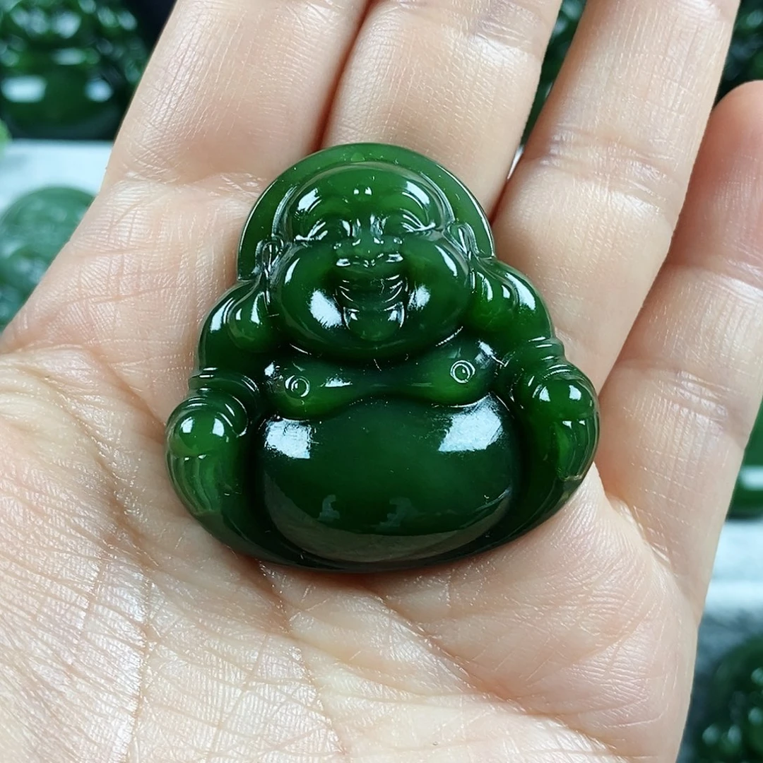 和田玉未镶嵌颈饰40mm