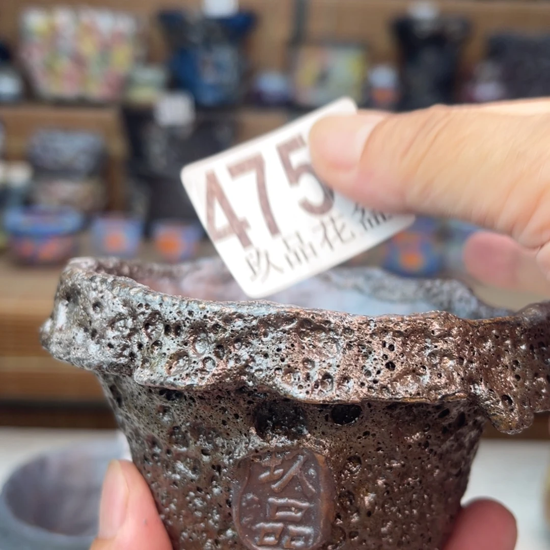 景德镇陶瓷手工花盆默认瑕疵