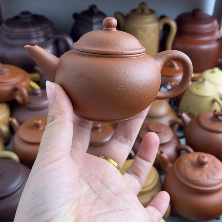 斌***手茶壶紫砂150cc降坡半手