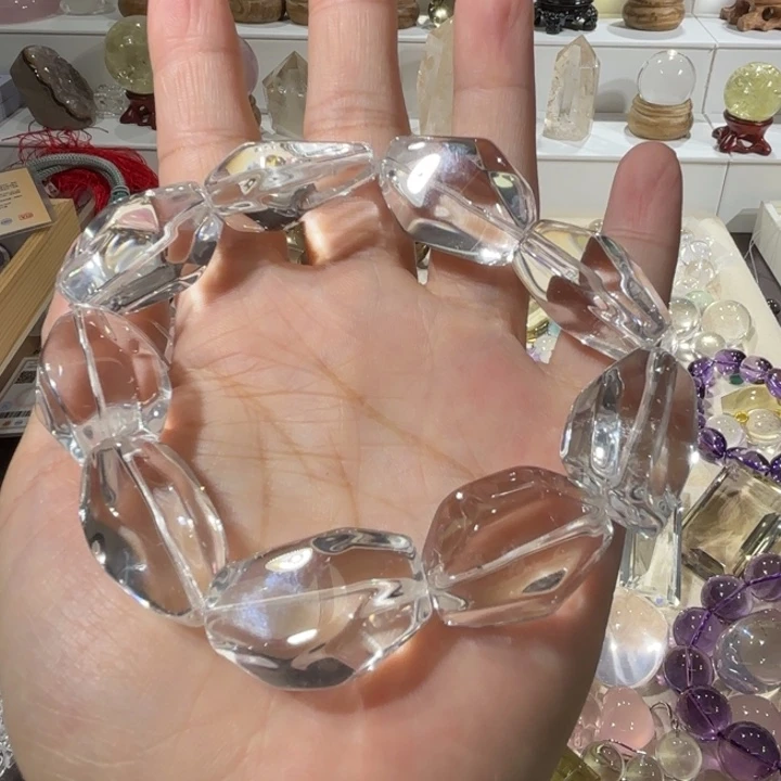 未镶嵌手链水晶白水晶