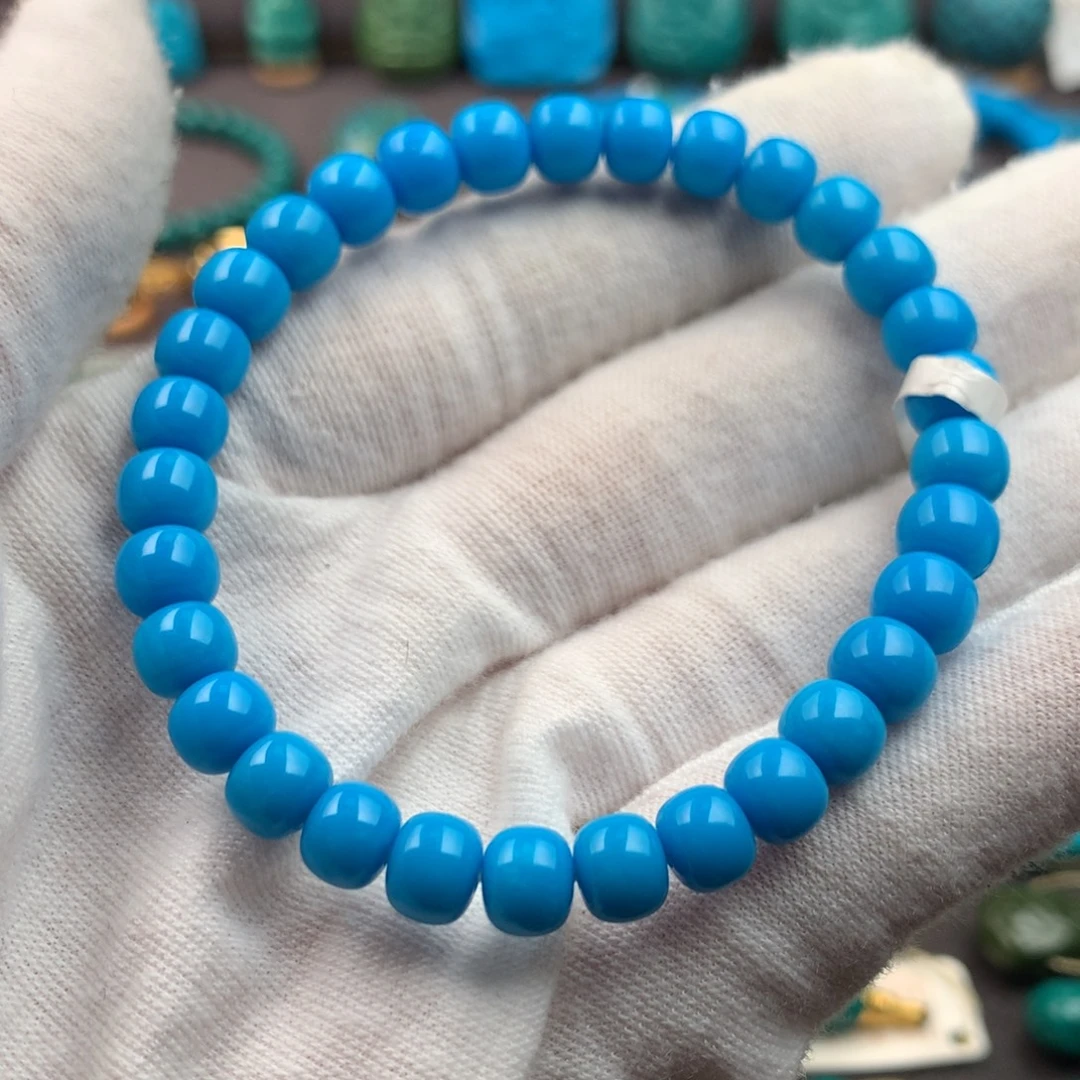 绿松石未镶嵌发饰6.6mm