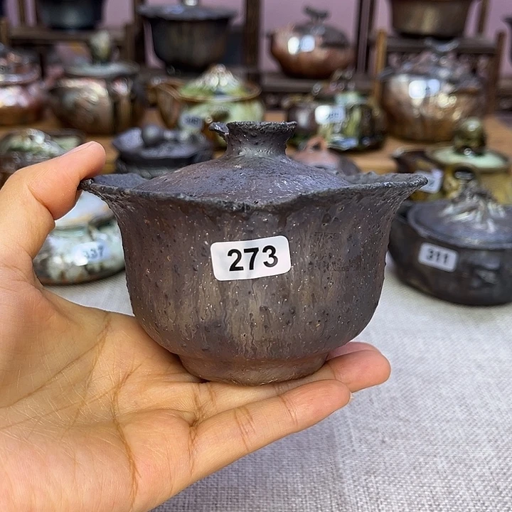 裸柴烧陶瓷手工茶器