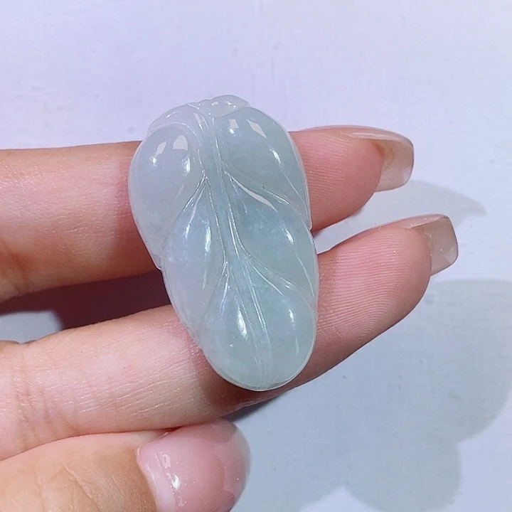 颈饰未镶嵌翡翠叶子
