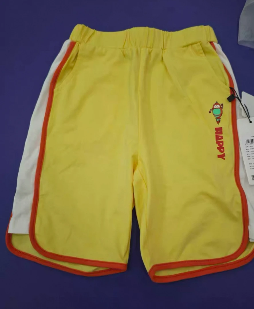 XH 大庆仓【其】720221601黑色 儿童针织短裤（库V14)