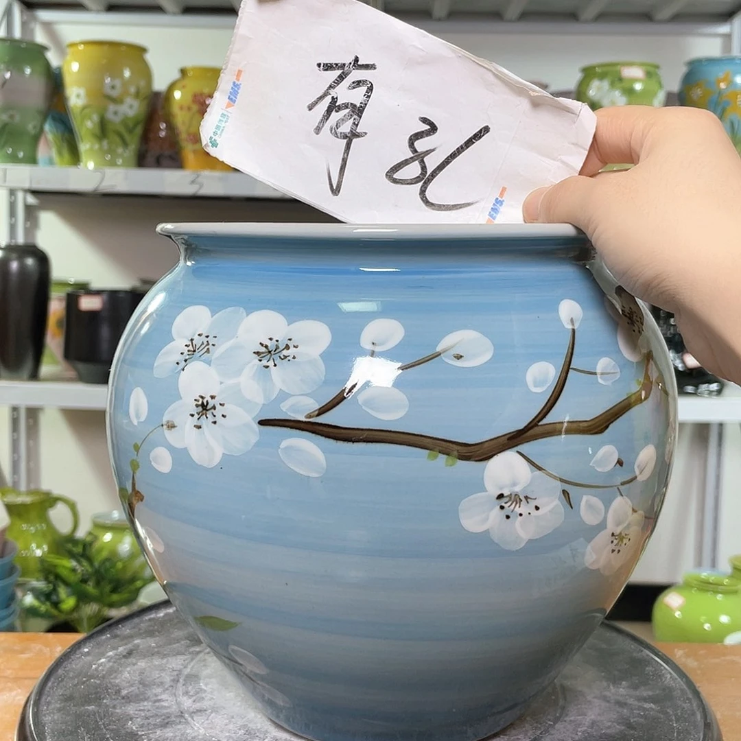 景德镇陶瓷花盆花器暇568